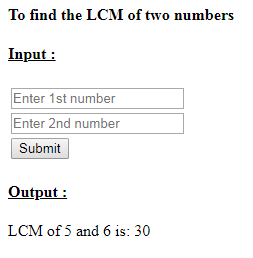 SkillPundit: PHP To Find LCM of Given Two Numbers SkillPundit: PHP To find LCM of given two numbers