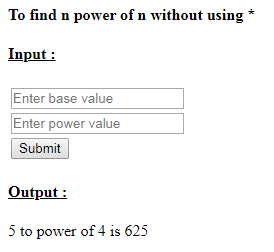 SkillPundit: PHP To Find the Power of a Given Number Without Using Multiplication SkillPundit: PHP To Find the Power of a Given Number Without Using Multiplication