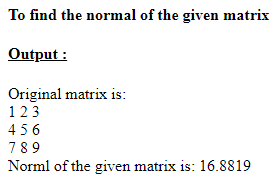 SkillPundit: PHP To Find the Normal of the Given Matrix SkillPundit: PHP To Find the Normal of the Given Matrix