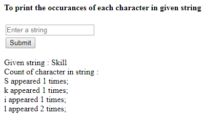 SkillPundit: PHP To Read a String and Print the Occurences of Each Character SkillPundit: PHP To read a string and print the occurences of each character