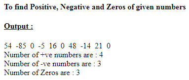 SkillPundit: PHP To Find the Positive, Negative Numbers and Zeros of Given Numbers SkillPundit: PHP To Find the Positive, Negative Numbers and Zeros of Given Numbers