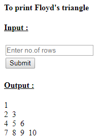 SkillPundit: PHP To Print Floyd's Triangle SkillPundit: PHP To print Floyd's triangle