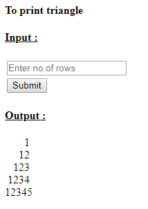 SkillPundit: PHP To print number triangle