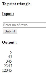 SkillPundit: PHP To Print Number Triangle SkillPundit: PHP To print number triangle