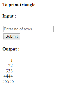 SkillPundit: PHP To print number triangle