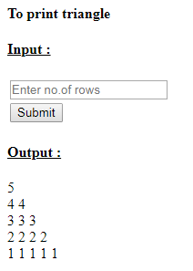 SkillPundit: PHP To Print Number Triangle SkillPundit: PHP To print number triangle