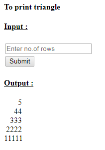 SkillPundit: PHP To print number triangle