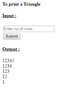 SkillPundit: PHP To Print Number Triangle SkillPundit: PHP To print number triangle
