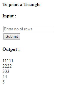 SkillPundit: PHP To Print Number Triangle SkillPundit: PHP To print number triangle