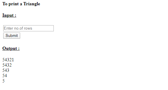 SkillPundit: PHP To Print Number Triangle SkillPundit: PHP To print number triangle