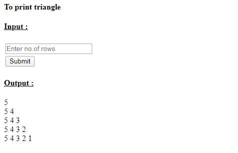 SkillPundit: PHP To Print Number Triangle SkillPundit: PHP To print number triangle