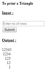 SkillPundit: PHP To Print Number Triangle SkillPundit: PHP To print number triangle
