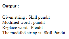 SkillPundit: PHP To Replace a Particular Word in a Given String SkillPundit: PHP To Replace a Particular Word in a Given String