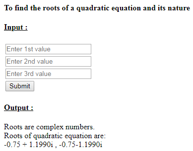 SkillPundit: PHP To Find the Roots of the Given Quadratic Equation SkillPundit: PHP To Find the Roots of the Given Quadratic Equation