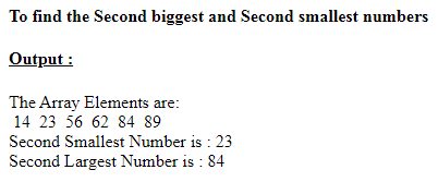 SkillPundit: PHP To Find the Second Biggest and Second Smallest of the Given Numbers SkillPundit: PHP Find the second biggest and second smallest of the given numbers