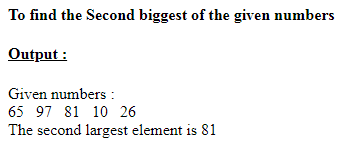 SkillPundit: PHP To Find Second Biggest From the Given n numbers SkillPundit: PHP To Find Second Biggest From the Given n numbers