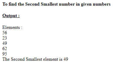 SkillPundit: PHP To Find the Second Smallest of the Given Numbers