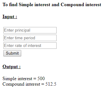 SkillPundit: PHP To find Simple interest and Compound interest SkillPundit: PHP To find Simple interest and Compound interest