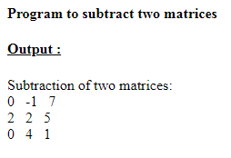SkillPundit: PHP Subtraction of Two Matrices SkillPundit: PHP Subtraction of two matrices