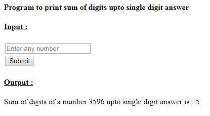 SkillPundit: PHP To Find the Sum of Given Number Upto Single Digit Using Recursion SkillPundit: PHP To find the Sum of given number upto single digit using recursion