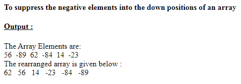 SkillPundit: PHP To Suppress the Negative Elements From the Given Array Elements SkillPundit: PHP To Suppress the Negative Elements From the Given Array Elements