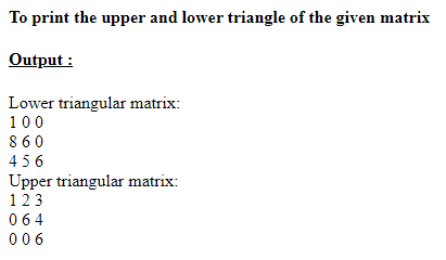 SkillPundit: PHP To Find Upper and Lower Triangular of a Given Matrix SkillPundit: PHP To find Upper and Lower trianglular of a given matrix