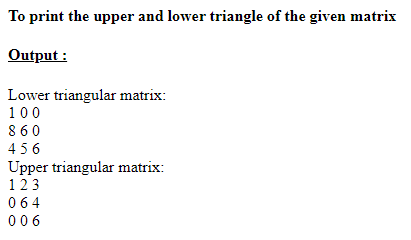 SkillPundit: PHP To find Upper and Lower trianglular of a given matrix