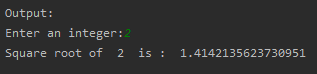 SkillPundit: Python Program To find Square root of a number using sqrt() To find Square root of a number using sqrt() SkillPundit