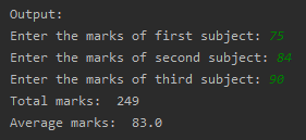 SkillPundit: Python Program To Calculate Total, Average and Class for three Subject Marks To Calculate total, average and class for three subject marks SkillPundit