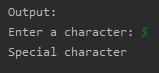 SkillPundit: Python Program To check given Input is Digit or Uppercase or Lowercase or Special Character using Switch Case To check given Input is Digit or UpperCase or LowerCase or Special Character using Switch Case SkillPundit