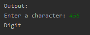 To check given Input is Digit or UpperCase or LowerCase or Special Character SkillPundit