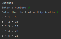 SkillPundit: Python Program To display Multiplication table for given number To display multiplication table for given number SkillPundit