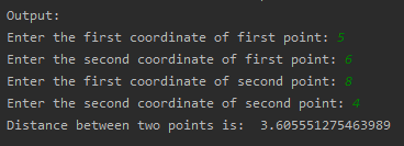 To find the Distance between two points SkillPundit