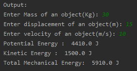 SkillPundit: Python Program To find mechanical energy of a particle To find Mechanical energy of a particle SkillPundit