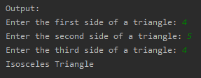 SkillPundit: Python Program To Identify the which type of Triangle using its Three sides To identify the which type of triangle using its three sides SkillPundit