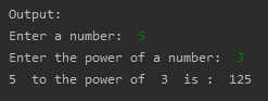 SkillPundit: Python Program To find the m power n of given number To find the m power n of given number SkillPundit