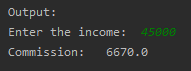 SkillPundit: Python Program To Calculate Monthly Income of a Person using Sales Commission Calculate Monthly Income of a Person using Sales Commission SkillPundit