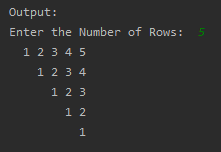 To print number triangle  SkillPundit