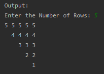 To print number triangle  SkillPundit