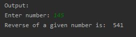 SkillPundit: Python Program To find the Reverse of a given number To find the reverse of a given number SkillPundit
