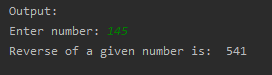 To find the reverse of a given number SkillPundit