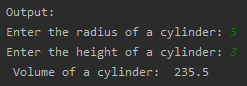SkillPundit: Python Program To find Volume of a Cylinder To find Volume of a Cylinder SkillPundit
