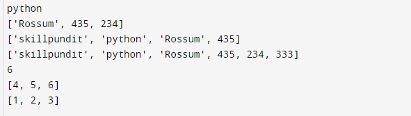 SkillPundit: Python-List Indexing